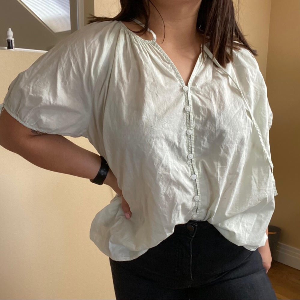 Universal Thread Polka Dot Blouse Plus Size Top